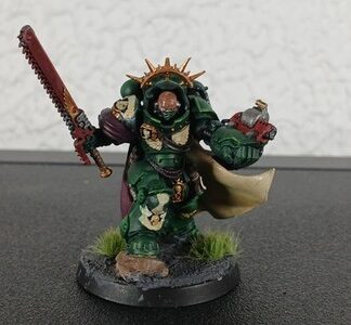Captain in Gravis Armor Painted Dark Angels Space Marines Warhammer 40K GW