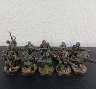 Cadian Shock Troops Painted Squad of 10x Astra Militarum Warhammer 40K GW