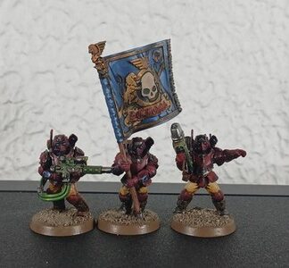 Tempestus Scions Painted Squad of 5x Astra Militarum 40K Games Workshop