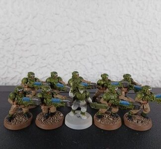 Cadian Shock Troops Painted Squad of 10x, 1x Sergeant Astra Militarum 40K GW