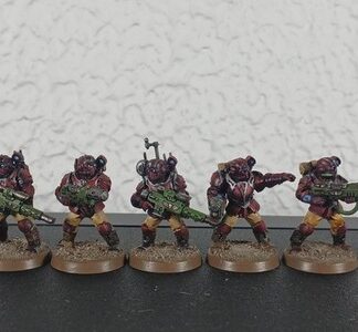 Tempestus Scions Painted Squad of 5x Astra Militarum 40K Games Workshop
