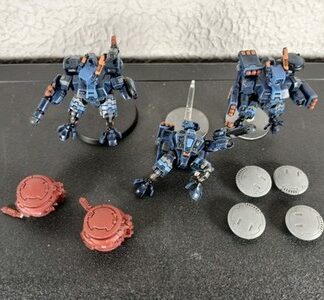 Crisis Battlesuits Painted Squad of 3x Tau Empire Warhammer 40K Games Workshop