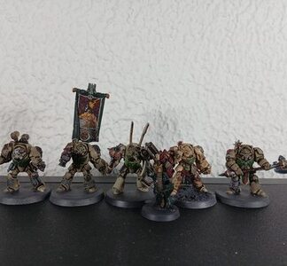 Deathwing Command Painted Squad of 5x Dark Angels Space Marines Warhammer