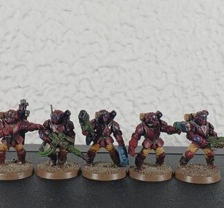 Tempestus Scions Painted Squad of 5x Astra Militarum 40K Games Workshop