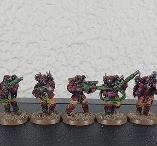 Tempestus Scions Painted Squad of 5x Astra Militarum 40K Games Workshop