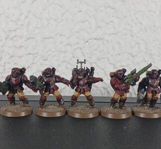 Tempestus Scions Painted Squad of 5x Astra Militarum 40K Games Workshop