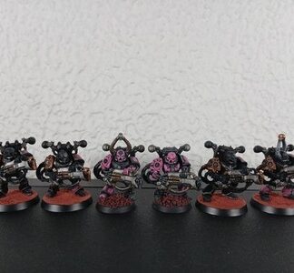 Noise Marine Painted Squad of 6x, 2x Metal Chaos Space Marines World Eaters GW