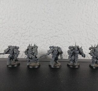 Chosen Squad of 5x Chaos Space Marines World Eaters Warhammer 40K Games Workshop