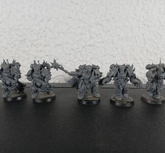 Chosen Squad of 5x Chaos Space Marines World Eaters Warhammer 40K Games Workshop