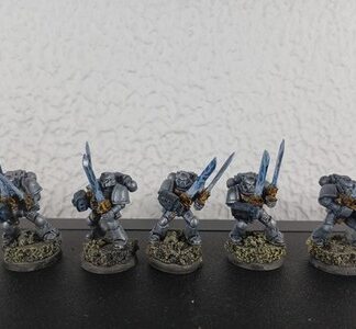 Strike Painted Squad of 5x Grey Knights Space Marines Warhammer 40K GW