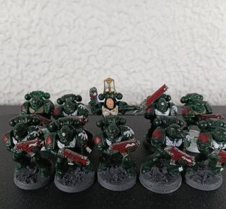 Tactical Marine Painted Squad of 10x Dark Angels Space Marines Warhammer 40K GW