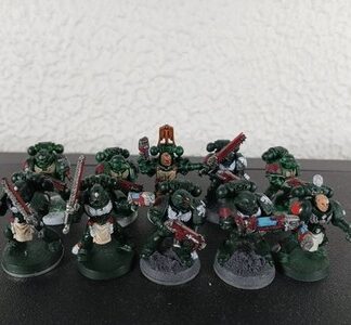 Tactical Marine Painted Squad of 10x Dark Angels Space Marines Warhammer 40K GW