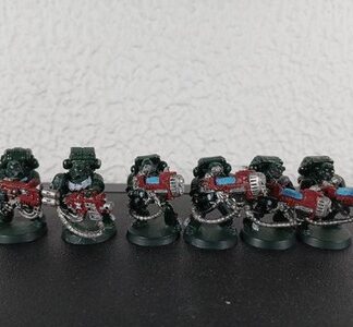 Devestators Painted Metal Squad of 6x Dark Angels Space Marines Warhammer 40K GW