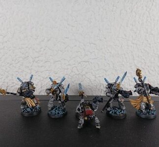 Interceptor Painted Squad of 5x Grey Knights Space Marines Warhammer 40K GW