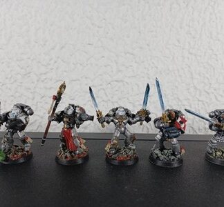 Strike Painted Squad of 5x Grey Knights Space Marines Warhammer 40K GW