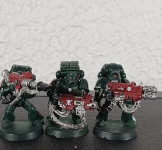 Devestators Painted Metal Squad of 3x Dark Angels Space Marines Warhammer 40K GW