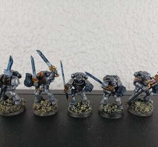 Strike Painted Squad of 5x Grey Knights Space Marines Warhammer 40K GW
