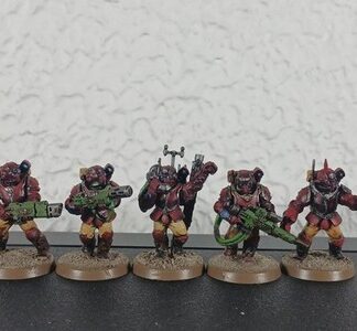 Tempestus Scions Painted Squad of 5x Astra Militarum 40K Games Workshop