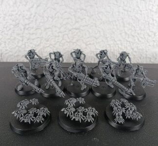 Necron Warriors Squad of 10x + 3x Scarab Swarm Warhammer 40K Games Workshop