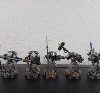 Strike Painted Squad of 5x Grey Knights Space Marines Warhammer 40K GW
