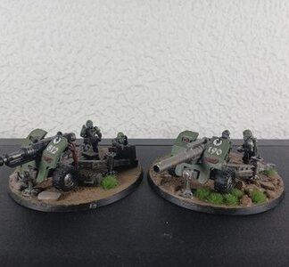 Field Ordinance Battery Painted Squad of 2x Astra Militarum Warhammer 40K GW