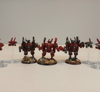Crisis Battlesuits Painted Squad of 3x Tau Empire Warhammer 40K GW