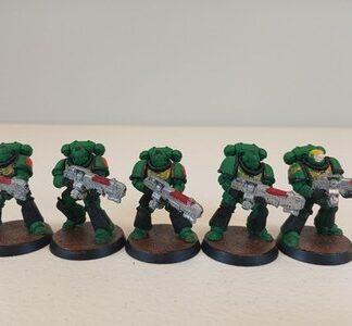Hellblaster Marines Painted Squad of 5x Dark Angels Space Marines Warhammer 40K