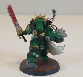 Captain in Gravis Armor Painted Dark Angels Space Marines Warhammer 40K GW