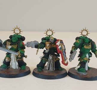 Bladeguard Veterans Squad of 3x Painted Dark Angels Space Marines Warhammer 40K