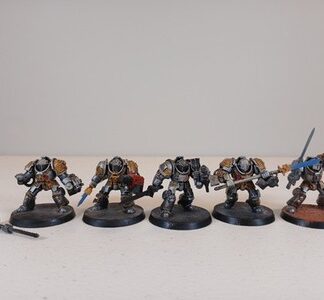 Brotherhood Terminators Painted Squad of 5x Grey Knights Space Marines Warhammer