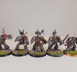 Paladins Painted Squad of 5x Grey Knights Space Marines Warhammer 40K GW