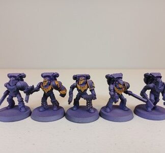 Jump Pack Marine Primed Squad of 5x Ultramarine Space Marines Warhammer 30/40K