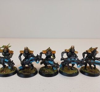 Immortals Painted Magnet Squad of 5x Necrons Warhammer 40K Games Workshop