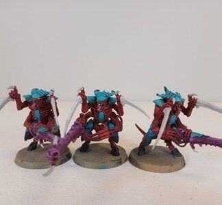 Warrior Painted Squad of 3x Tyranids Xenos Warhammer 40K Games Workshop