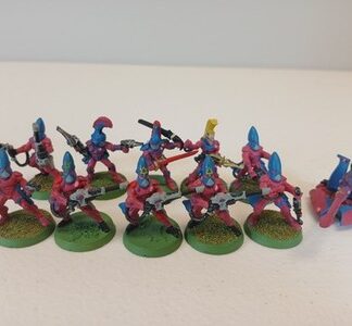 Guardians Painted Squad of 10x With Support Gun, 3x Metal Aeldari Warhammer 40K