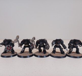 Deathwing Terminators Painted Squad of 5x Dark Angels Space Marines Warhammer