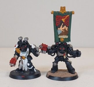 Deathwing Command Painted Squad of 2x Dark Angels Space Marines Warhammer 40K GW