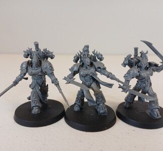 Flawless Blades Squad of 3x Chaos Space Marines Warhammer 40K Games Workshop