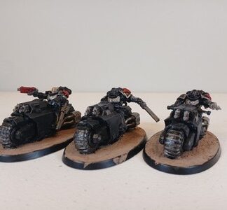 Outriders Painted Squad of 3x Dark Angels Space Marines Warhammer 40K GW