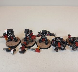 Cataphractii Terminators Painted Squad of 5x Dark Angels Space Marines Warhammer