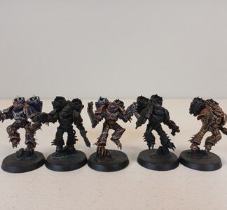 Raptors Painted Squad of 5x Chaos Space Marines Warhammer 40K Games Workshop