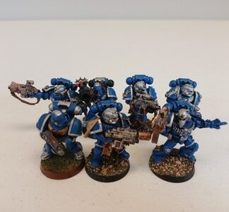 Tactical Marine Painted Squad of 7x Ultramarines Space Marines Warhammer 40K GW