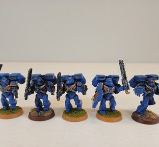 Jump Pack Intercessor Painted Squad of 5x Ultramarine Space Marines Warhammer GW