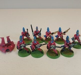 Guardians Painted Squad of 9x With Metal Support Gun Eldar Aeldari Warhammer 40K