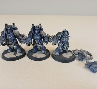 Aggressors Painted Squad of 3x Ultramarines Space Marines Warhammer 40K GW