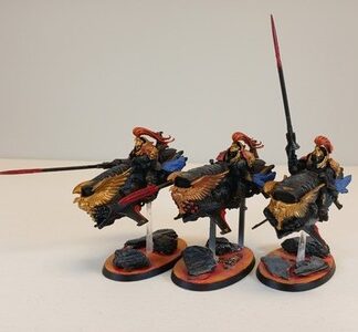 Vertus Praetors Painted Squad of 3x Adeptus Custodes Warhammer 40K GW