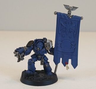 Ancient in Terminator Armor Primed Ultramarines Space Marines Warhammer 40K GW