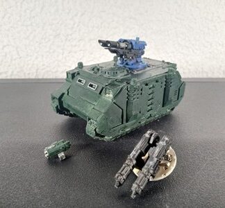 Razorback Tank Primed Space Marines Dark Angels Warhammer 40K Games Workshop