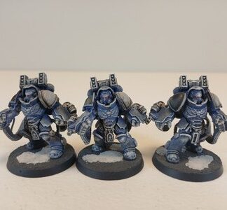 Aggressors Painted Squad of 3x Ultramarines Space Marines Warhammer 40K GW