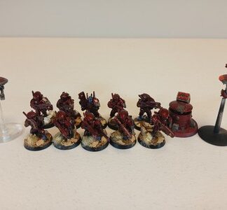 Breacher Squad of 10x Painted Tau Empire Warhammer 40K Games Workshop